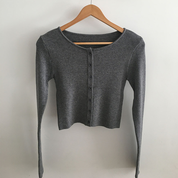 リブニットやわらかカーディガン(8color)