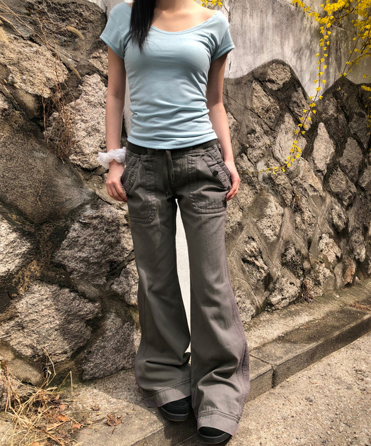 デイリーUネック半袖Tシャツ(5color) SKYBLUE