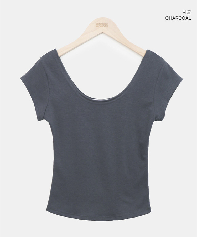 デイリーUネック半袖Tシャツ(5color)