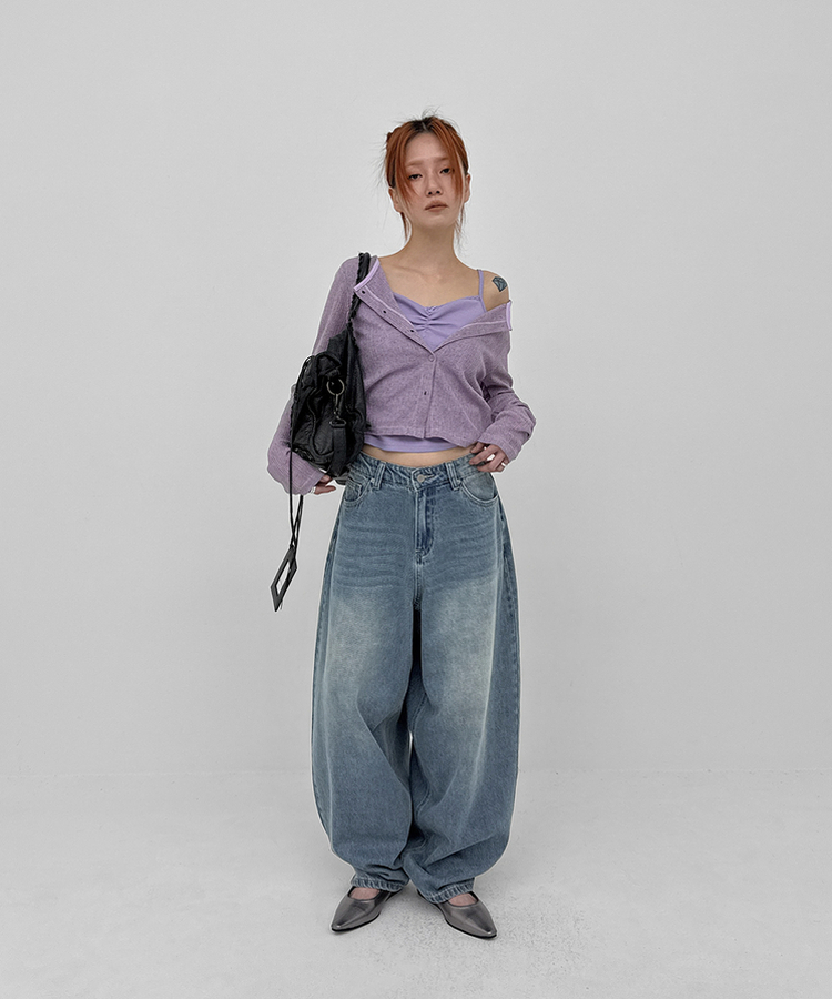 スティレットフラットシューズ GREY