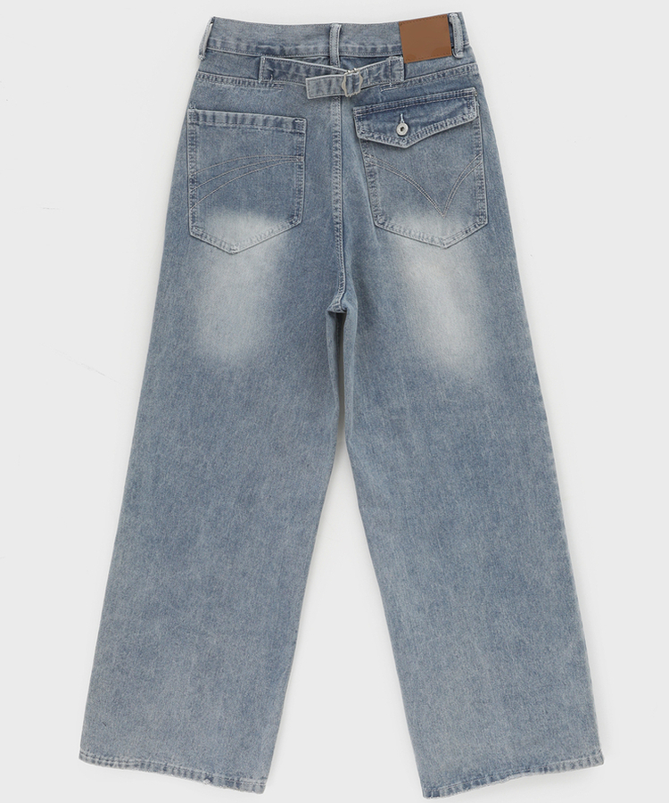 ワイドデニムパンツ