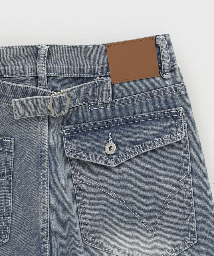 ワイドデニムパンツ