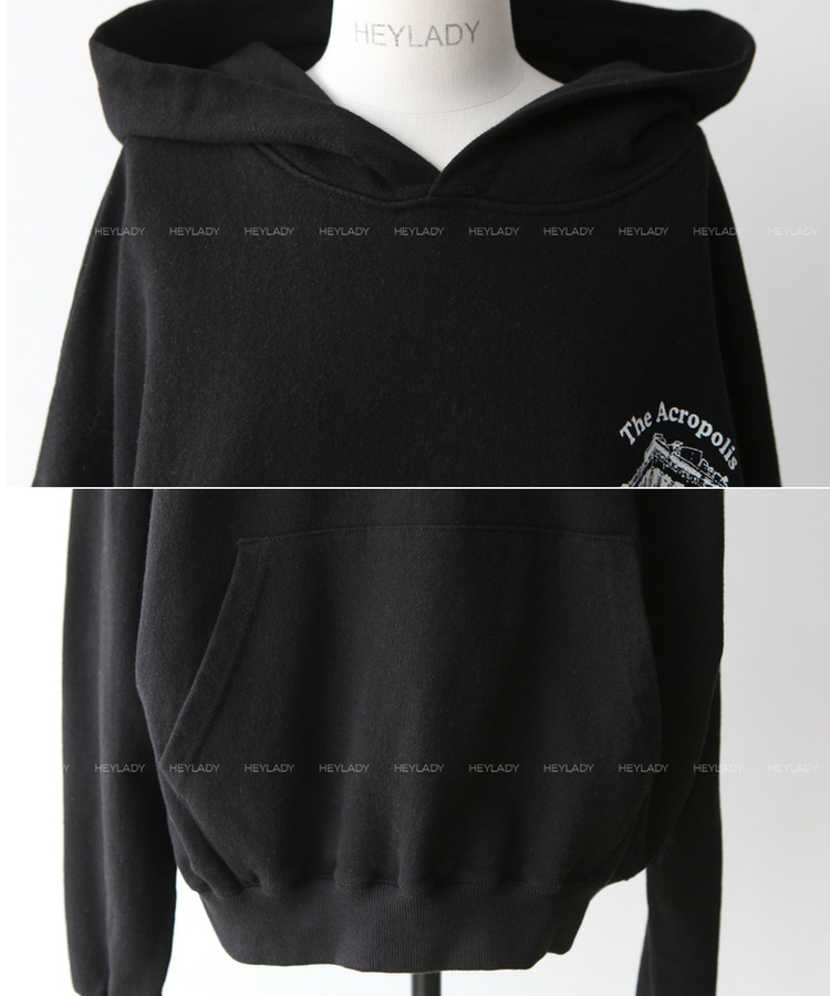 プリントオーバーフィットフードT