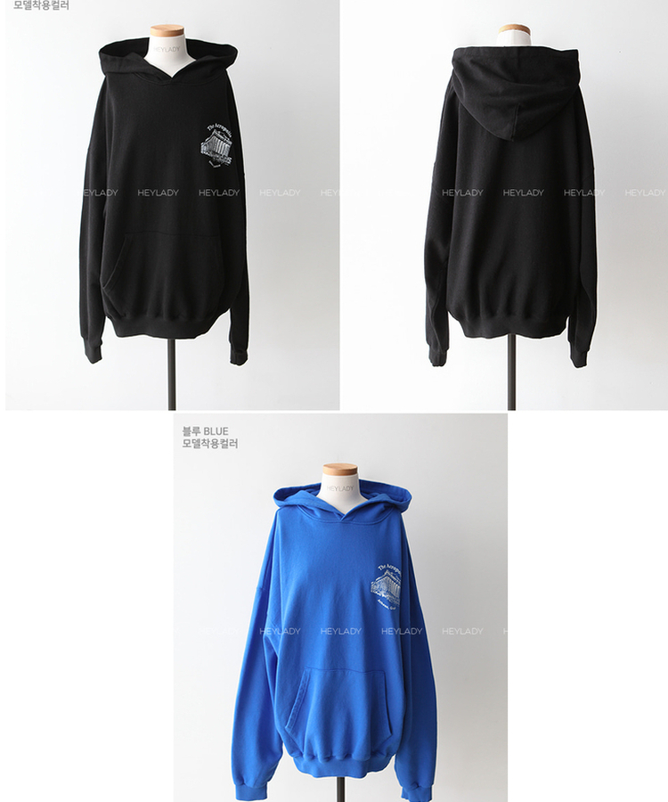 プリントオーバーフィットフードT