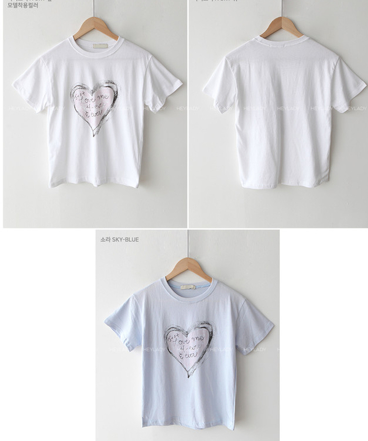 コットンプリント半袖Tシャツ