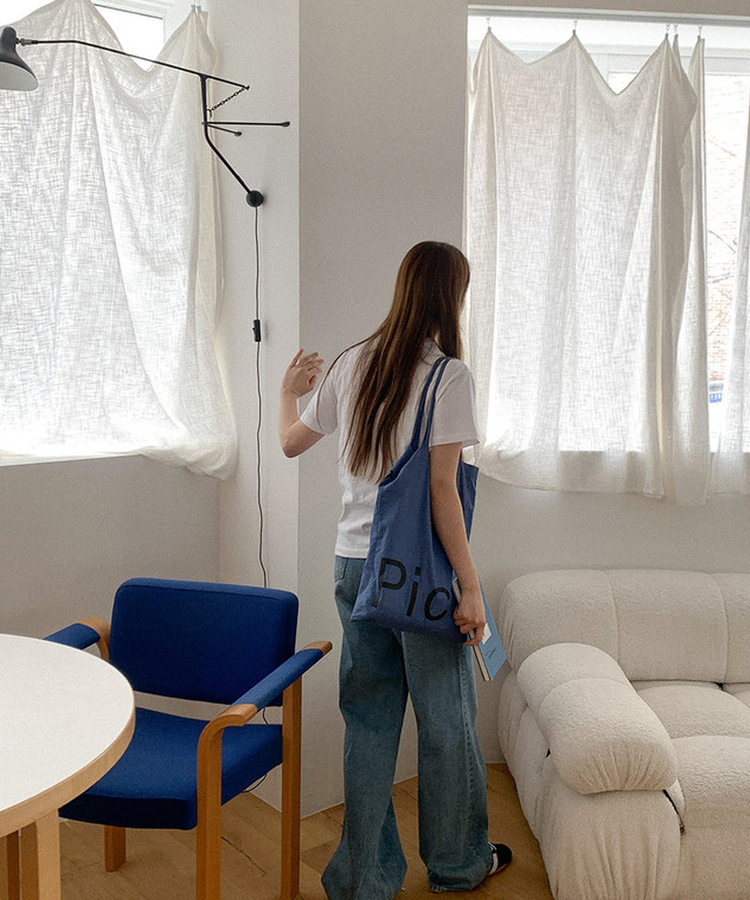 ベーシックワイドデニムパンツ MID DENIM