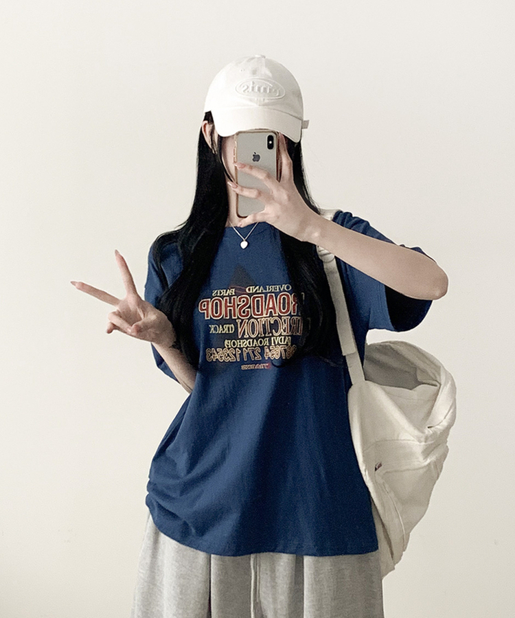 ロードショップ半袖Tシャツ BLUE