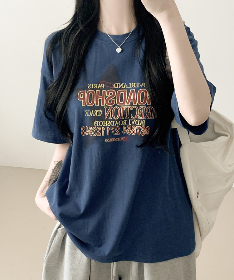 ロードショップ半袖Tシャツ BLUE