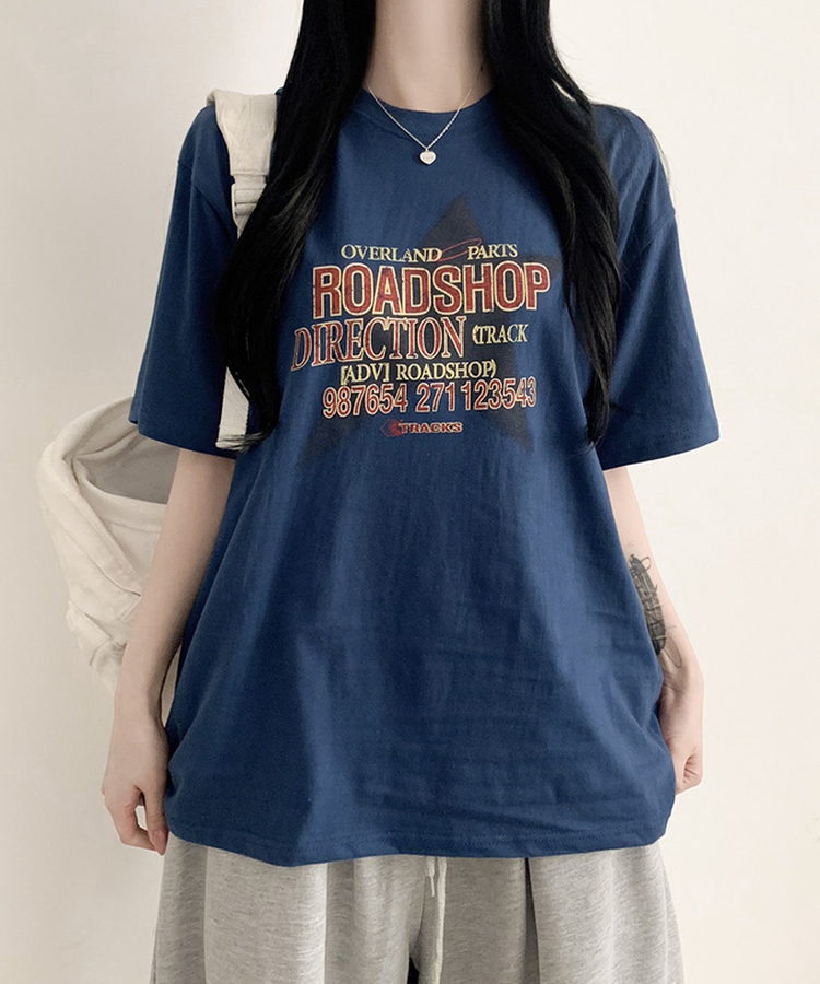 ロードショップ半袖Tシャツ BLUE