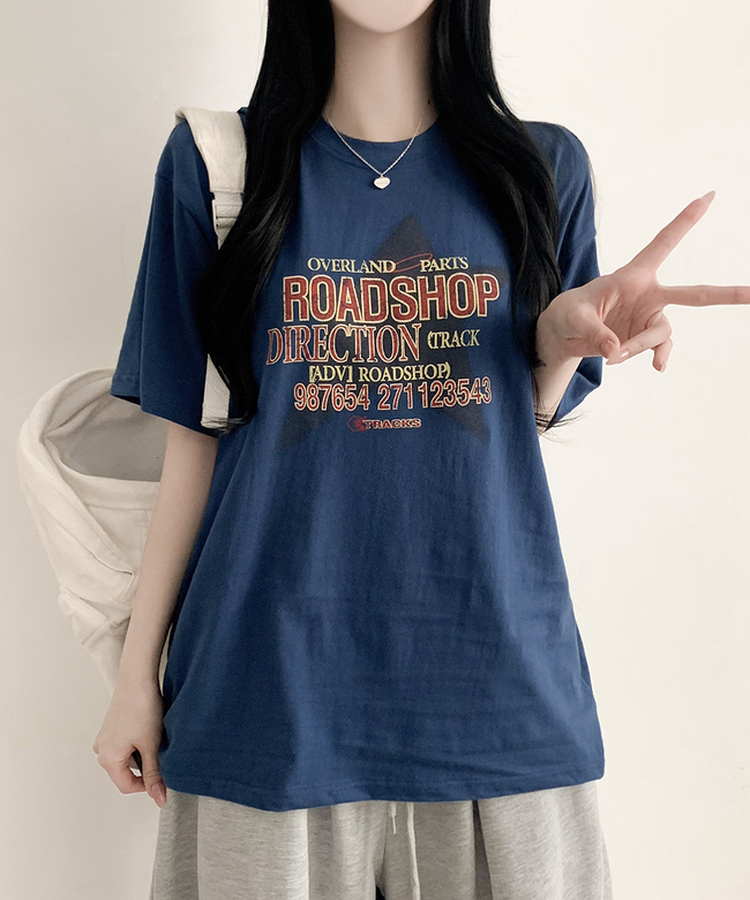 ロードショップ半袖Tシャツ BLUE