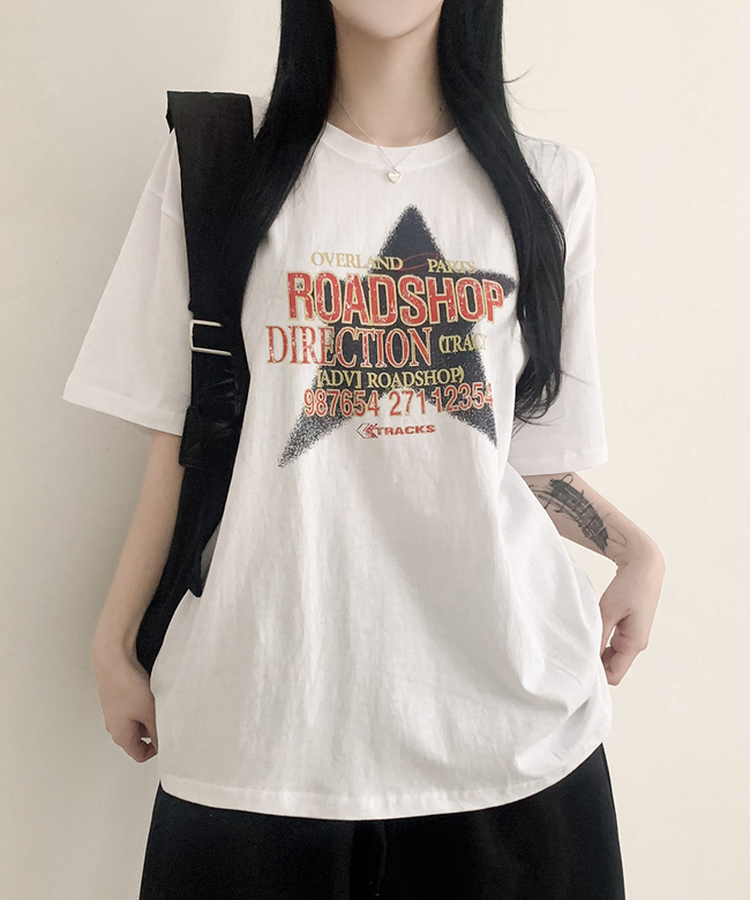 ロードショップ半袖Tシャツ WHITE