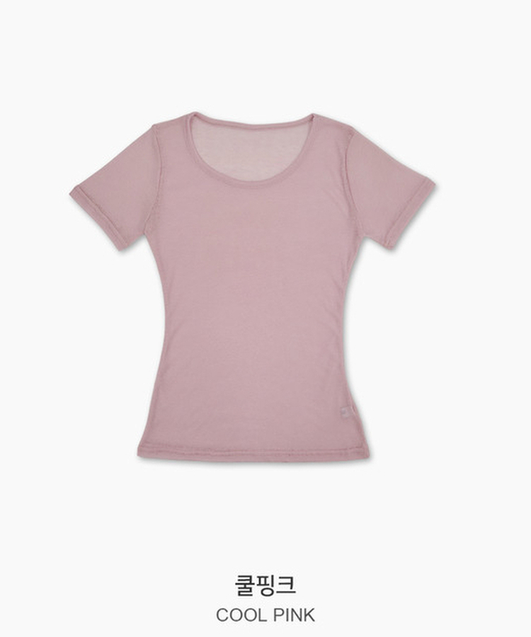 シースルーレイヤード半袖Tシャツ(11color)