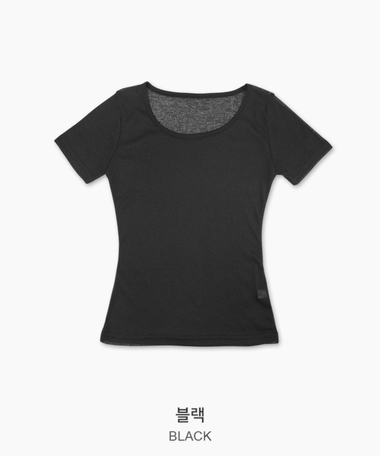 シースルーレイヤード半袖Tシャツ(11color)