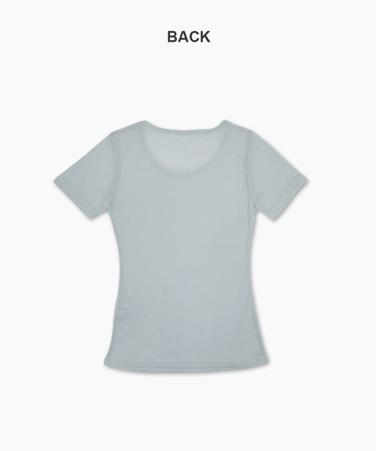 シースルーレイヤード半袖Tシャツ(11color)