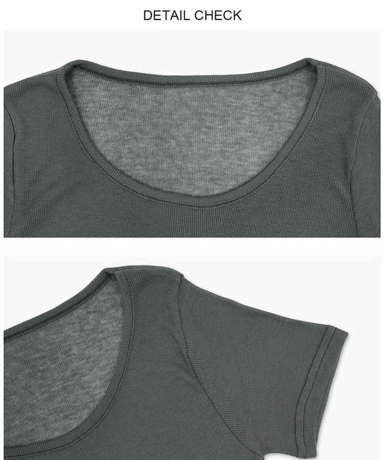 シースルーレイヤード半袖Tシャツ(11color)