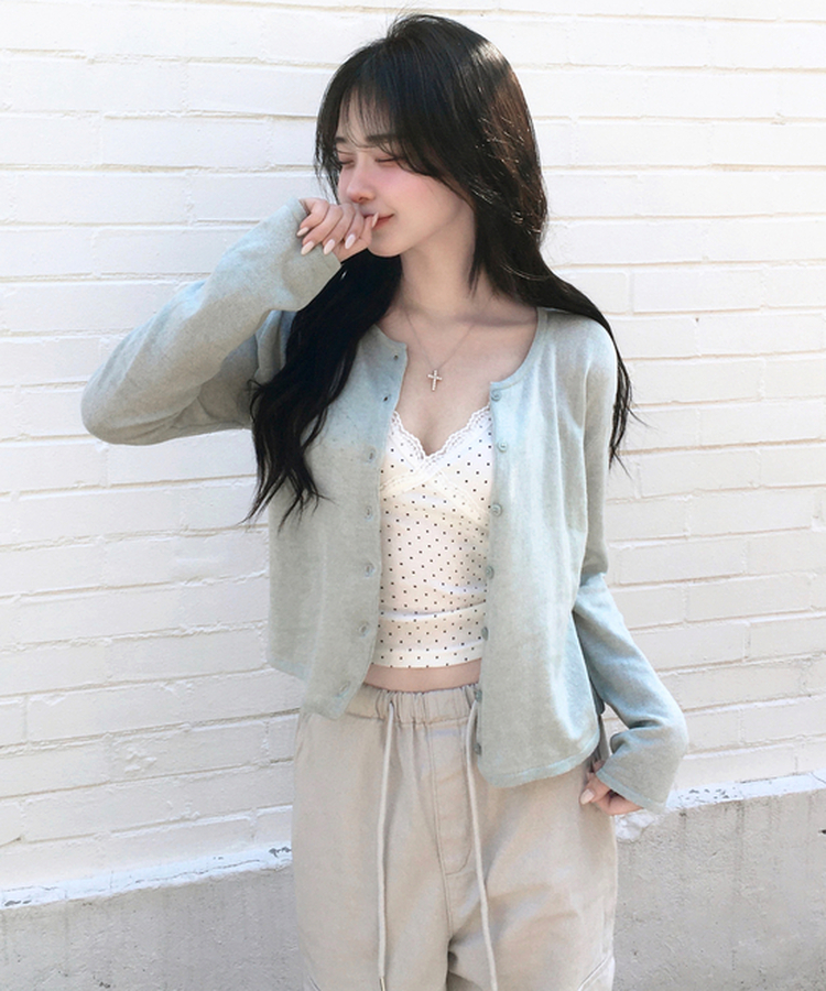 ベーシックニットカーディガン(10color) MINT