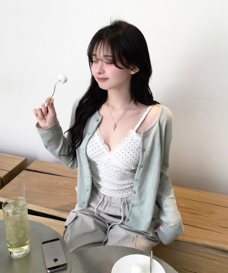 ベーシックニットカーディガン(10color) MINT