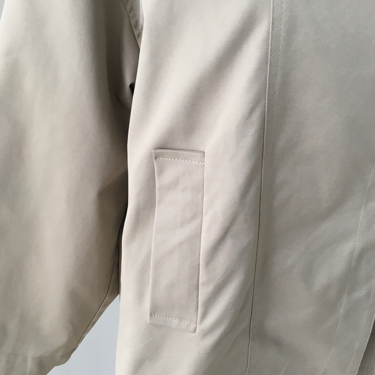 ハイネックベルトトレンチショートコートジャケット