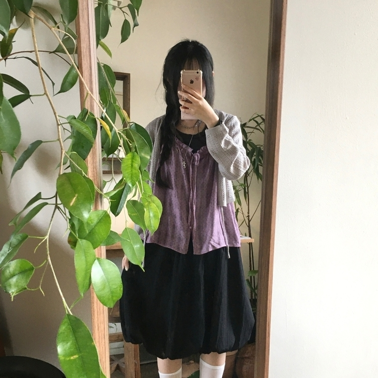 【SET】ドットリボンキャミソール＋レイヤードキャミ PURPLE