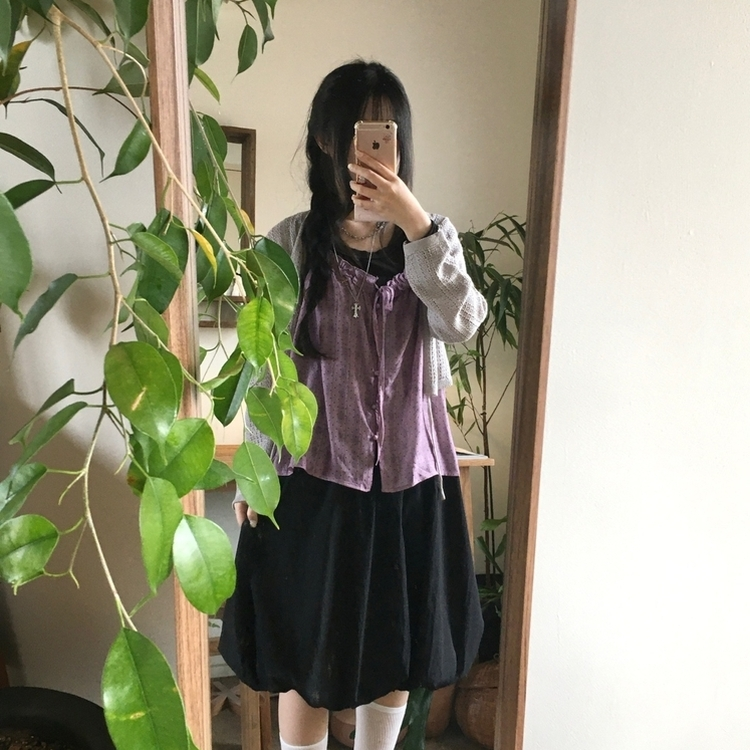 【SET】ドットリボンキャミソール＋レイヤードキャミ PURPLE