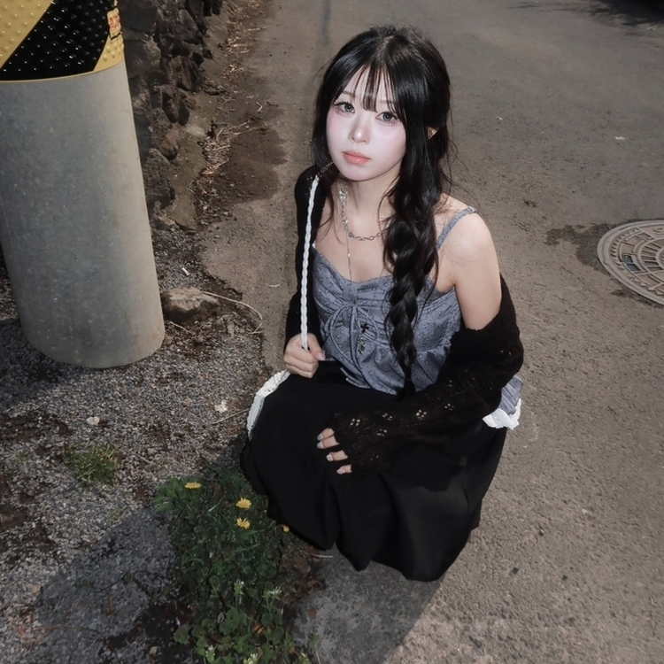 パンプキンバルーンミディスカート BLACK