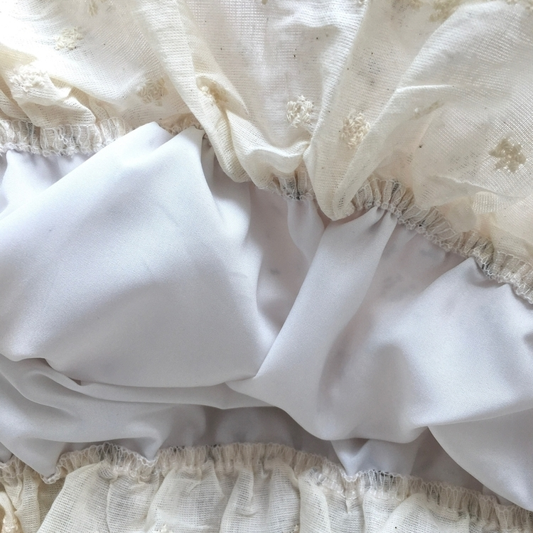 レース花柄キャミソールバルーンブラウス