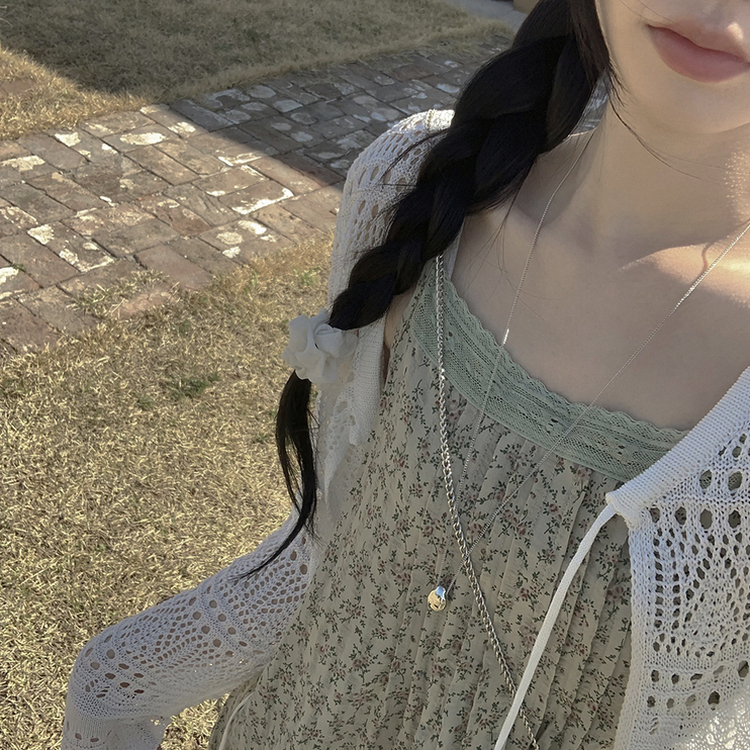 ビンテージフラワーレースワンピース GREEN