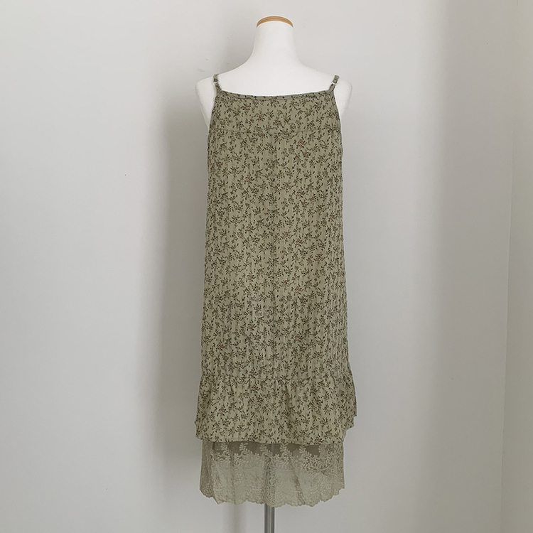 ビンテージフラワーレースワンピース