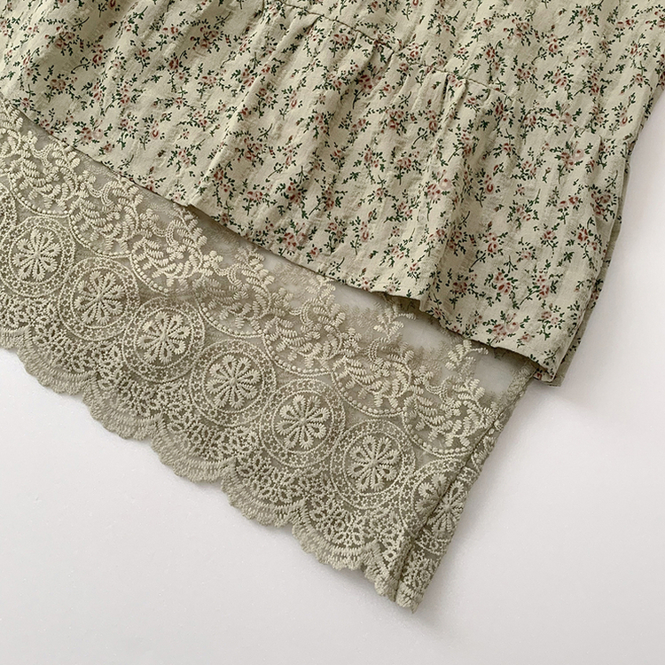 ビンテージフラワーレースワンピース