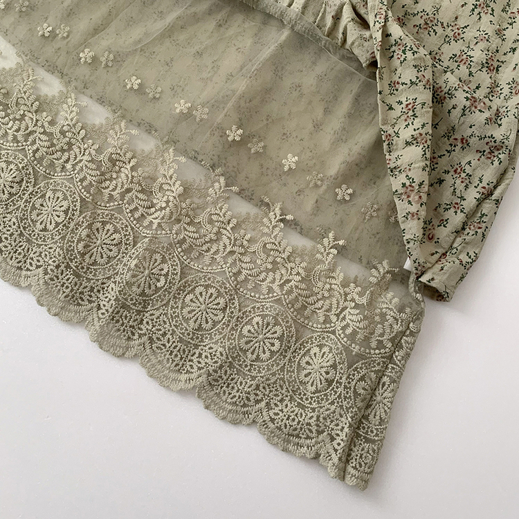 ビンテージフラワーレースワンピース