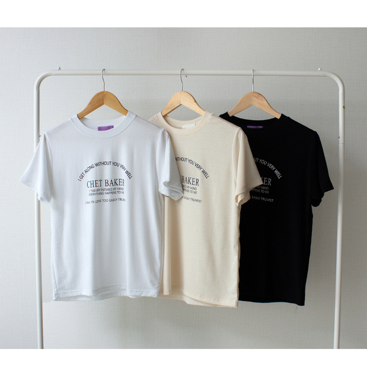 レタリングさらさら半袖Tシャツ