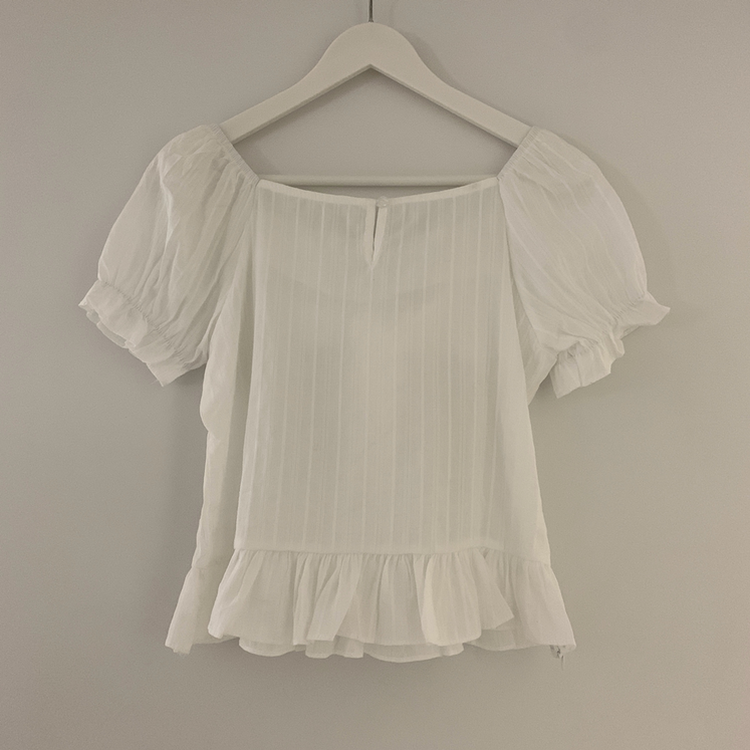 リボンフリルブラウス