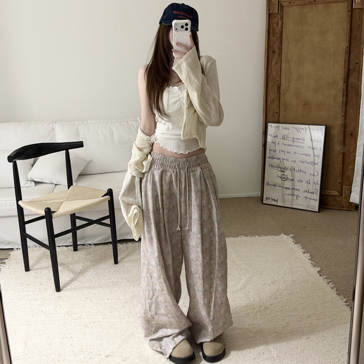 フリルレースシャーリングキャミソール IVORY