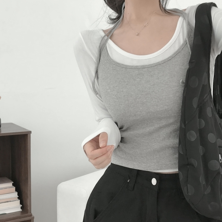 ホルターネックキャミソール GREY