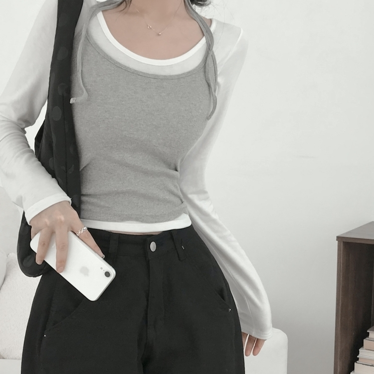 ホルターネックキャミソール GREY