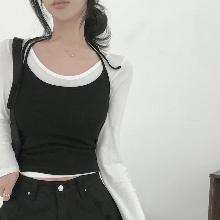 ホルターネックキャミソール BLACK