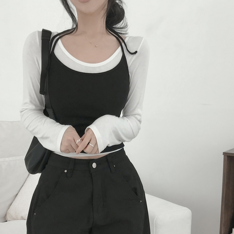 ホルターネックキャミソール BLACK