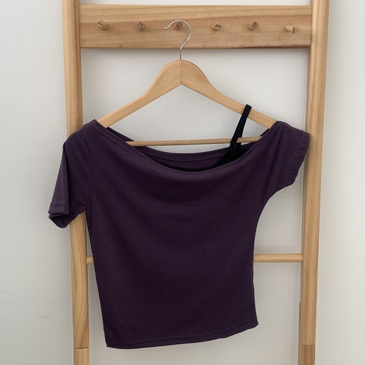 オフショルキャミソールレイヤード半袖Tシャツ