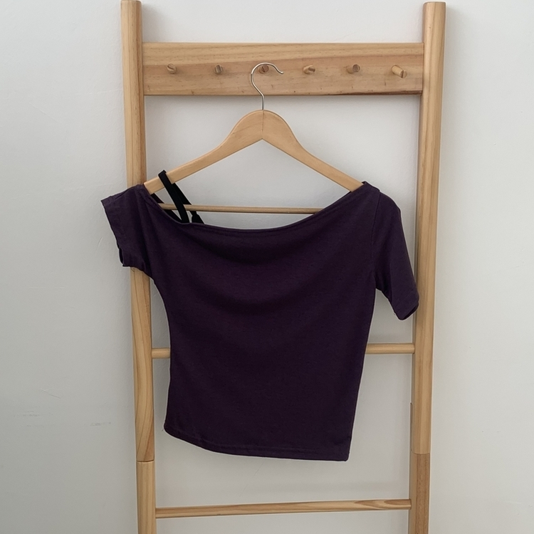 オフショルキャミソールレイヤード半袖Tシャツ