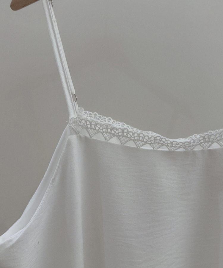 レースストラップキャミソールミニワンピース