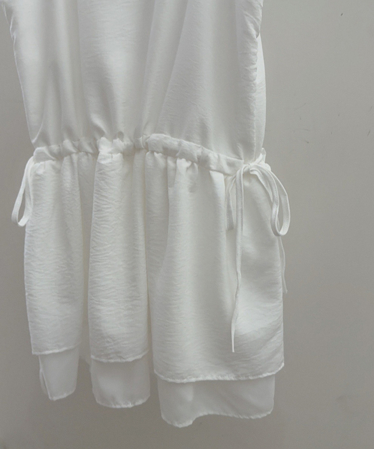 レースストラップキャミソールミニワンピース