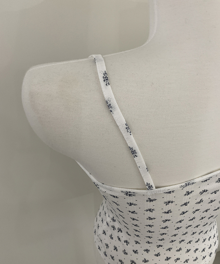 【SET】レースフラワーリボンキャミソール＋カーディガン(5color)