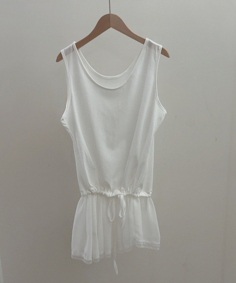 レイヤードシアリングワンピース