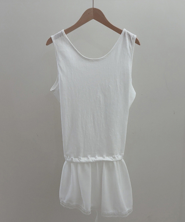 レイヤードシアリングワンピース