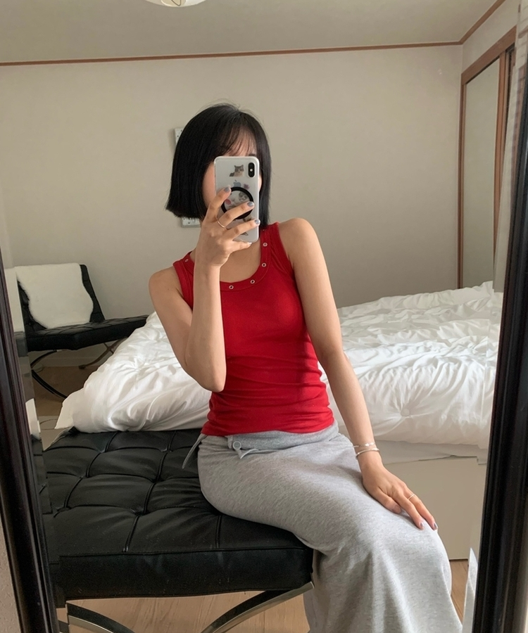 アイレットキャミソール(7color) red