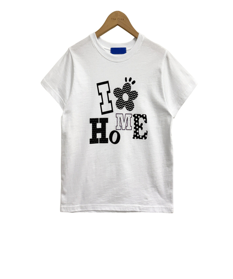 ドットレタリングプリント半袖Tシャツ