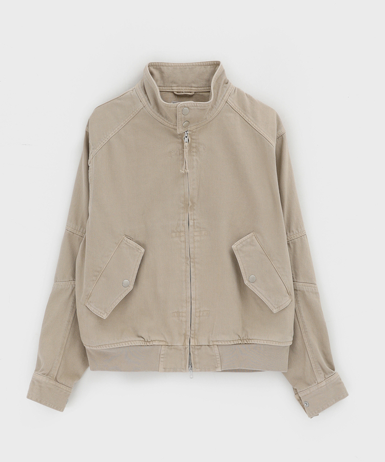 ハイネックコットンジャケット