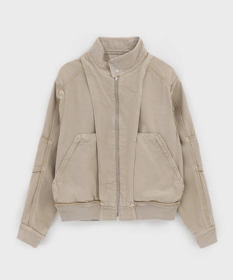 ハイネックコットンジャケット