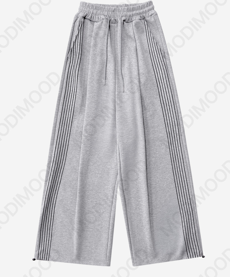 ピンテックトラックラインワイドパンツ