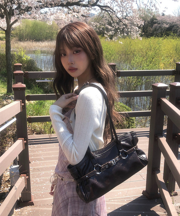 リブボタンスリムカーディガン(5color) IVORY